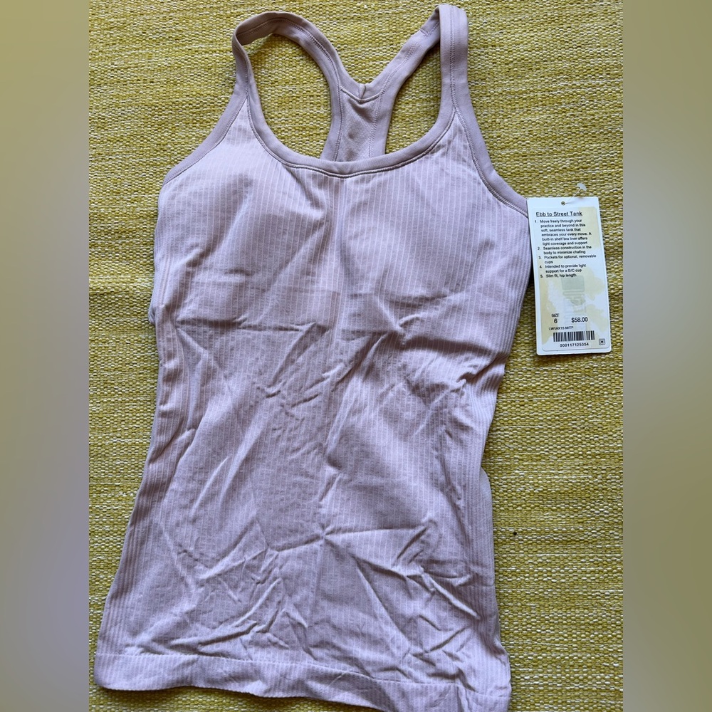 Lululemon ebb to street Tank (size 6)